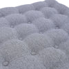 Upholstered Coffee Table Square Pouffe Stool Chair Seat Sofa Side Footstool Grey