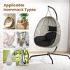 Heavy Duty Metal Hammock Stand with 360° Rotation (Black Stand Only)