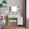 White Dressing Table LED Light Adjustable Cabinet Bedroom Makeup Desk Vanity