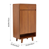 Wooden 5Tier Shoe Cabinet with 2Drawers Home Organizer for Entryway Tidy Storage