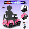 6V Kids Ride On Police Car Battery Powered Kids Toy Police Car Pink