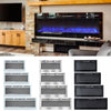 Electric Fireplace Media LED Wall Fire Wall Mounted / Standing Heater 40-100in