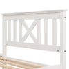 3ft Single Bed Solid Pine Wooden Storage Bed Frame 2 Drawers 90x190 cm White