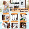 Kids Pretend Play Kitchen Toy Set Children Kitchen Playset with Storage