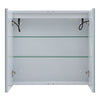 Bathroom Anti-Fog LED Mirror Cabinet 2 Door Storage Cupboard with Shaver Socket