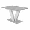 Grey White Dining Kitchen Table Extending 120 160cm V Leg Concrete 6 8 Masy