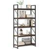 Bookcase 5 Tiers Book Shelf Wooden Shelving Display Storage Rack for Living Room