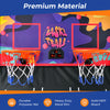 Foldable Double Shot Basketball Arcade Game Free-Throw Challenge Game-Purple