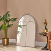 Large Window Garden Mirror Metal Frame Indoor Outdoor Wall Mounted Floral Decor