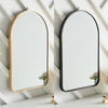 Framed Arched Mirror Wall Mounted Vanity Makeup Bedroom Glass Dressing Mirror