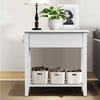 Narrow Nightstand Living Room 2 Tier Side Table