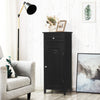 Bathroom Storage Cabinet Floor Standing Wooden Cupboard w/ Single Door & Drawer