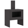 Fire Pit with Chimney Black 60x40x96 cm Steel
