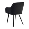 Set of 2 Armchairs Dining Chairs with Arms Velvet PU Faux Leather Chairs Kitchen