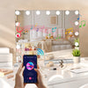 Hollywood Vanity Mirror 58x46cm 15 LED Bulbs make up mirror Bluetooth