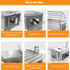 Portable Stainless Steel Wood Burning Stove Camping Bell Tent Heating Stove Yard
