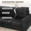 3 Seater Sofa, Modern Sofa Couch Large, Faux Leather Sofa for Living Room Office