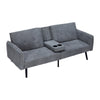 Sofabed 3 Seater Cup Holder Table Click Clack Recliner Settee Couch Sofa Sleeper