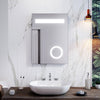 LED Bathroom Mirror 500×700 with 3X Magnifier Button Shaver Socket Wall Mounted