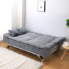 Faux Leather/Fabric 3 Seater Sofa Bed Sleeper Function Recliner Double Sofabed