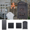 Outdoor Wall Mounted Mailbox Lockable Steel Mail Letter Post Secure Box Postbox