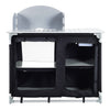 Outdoor 2-6 Shelf Camping Foldable Cupboard Kitchen Station Cook Table Aluminum