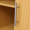 Printer Stand Unit Beech Office Desk Side Mobile Pedestal Storage Wheels