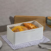 Bread Bin With Bamboo Lid as Cutting Chopping Board Loaf Storage Container