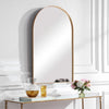 Framed Arched Mirror Wall Mounted Vanity Makeup Bedroom Glass Dressing Mirror