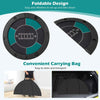 Portable Round Blackjack Board Game Mat 6-Player Foldable Poker Table Top-Green