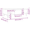 Coffee Table Sonoma Oak 104x60x35 Engineered Wood L2N1