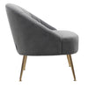 Velvet Upholstered Oyster Armchair Tub Chair Scallop Back 2 Seater Loveseat Sofa