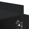 Shoe Cabinet Storage Cupboard Rack Black - Engineered Wood Shoe Organizer N3R9