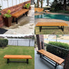 Garden 1 Piece Acacia Wood Picnic Dining Chair Bench Outdoor Indoor Furniture