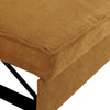 3 Seater Sofa Bed Yellow Livingroom Pull Out Convertible Sleeper with 2 Cushions