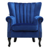 Wing Back Armchair Chesterfield Button Back Lounge Chair Scallop Shell Tub Sofa