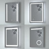 LED Bathroom Mirror Light Illuminated With Demister/ Touch Sensor/ Shaver socket