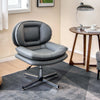 Home Office Desk Chair Upholstered Computer Chair w/ Double Padded Back & Seat