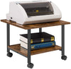 Under-Desk Printer Stand 2-Tier Printer Cart Printer Rack Metal Frame