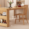 New Dining Table with Storage Cabinet Kitchen Table W/ Side Cupboard Wooden Desk