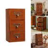 Wooden Small Chest of 3 Drawers Storage Cabinet Desktop Tidy Organizer Box Case