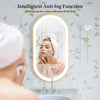 Glam Smart LED Bathroom Mirror Frontlit Anti-fog Vanity Mirror Sanding Gold Edge