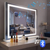 Hollywood Mirror High Definition Bluetooth Speaker LED Bulbs w/10x Iwqbsibxmcbbw