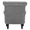 Wing Back Armchair Chesterfield Button Back Lounge Chair Scallop Shell Tub Sofa