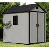 Wood EffectGarden Storage Shed Outdoor Storage House Tools Shed With Floor Base