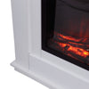 30" Electric LED Flame Fireplace Inset Fire Surround Suite with Mantelpiece Deco