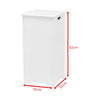 Wooden Laundry Cabinet Hamper Chest White Storage Cupboard Bin Household
