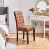 Dining Room Chairs Set of 2/4/6 Faux Leather Kitchen Chair Set with Wooden Legs