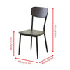 Set of 2 Dining Chairs Wooden for Dining Room Kitchen Side Chairs Stable Brown