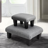 Upholstered Ottoman Fabric Stool Linen Footstool Foot Rest Chair Bench Pouffe